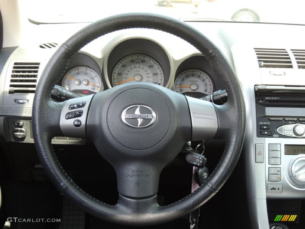 2007 Scion tC Standard tC Model Dark Charcoal Steering Wheel Photo #81191675