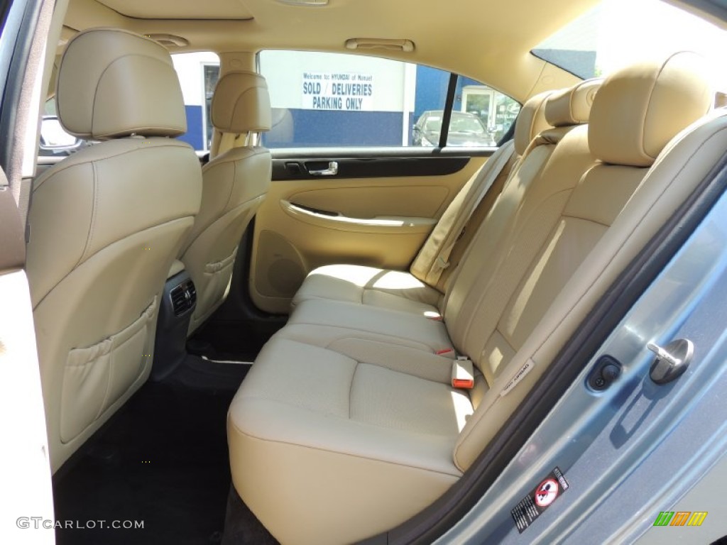 2009 Genesis 4.6 Sedan - Sterling Blue Metallic / Beige photo #20