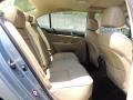 2009 Hyundai Genesis Beige Interior Rear Seat Photo