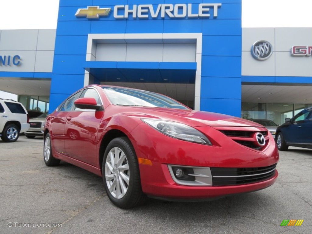 2012 MAZDA6 i Touring Sedan - Fireglow Red / Beige photo #1