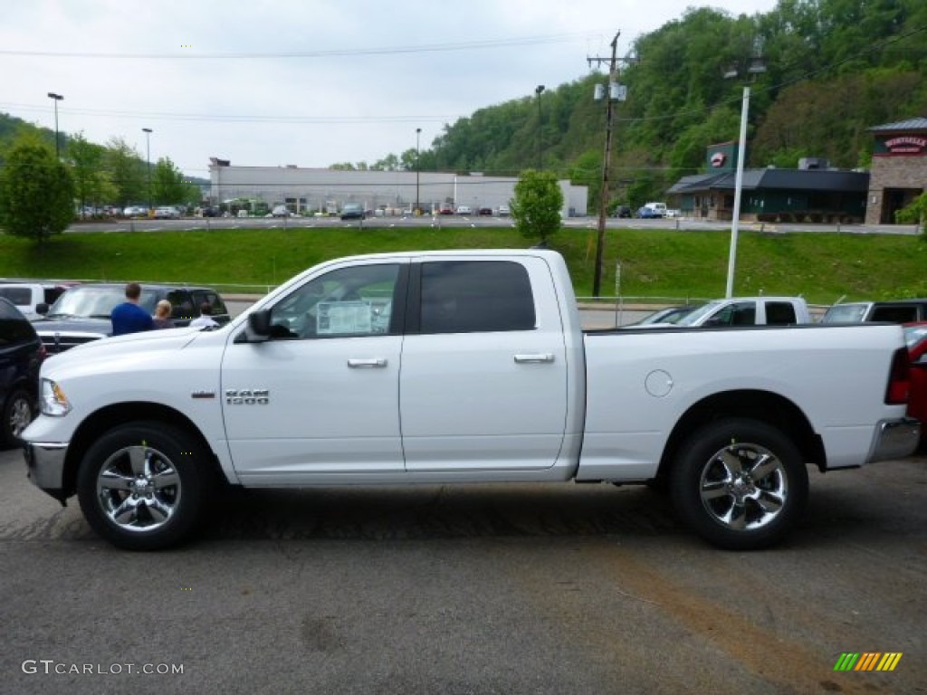 Bright White 2013 Ram 1500 Big Horn Crew Cab 4x4 Exterior Photo #81193265