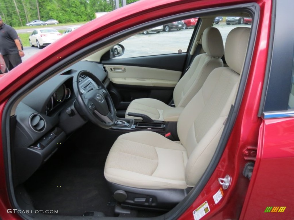Beige Interior 2012 Mazda MAZDA6 i Touring Sedan Photo #81193357
