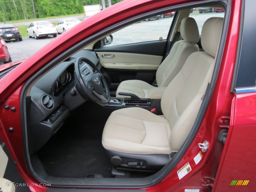 Beige Interior 2012 Mazda MAZDA6 i Touring Sedan Photo #81193464