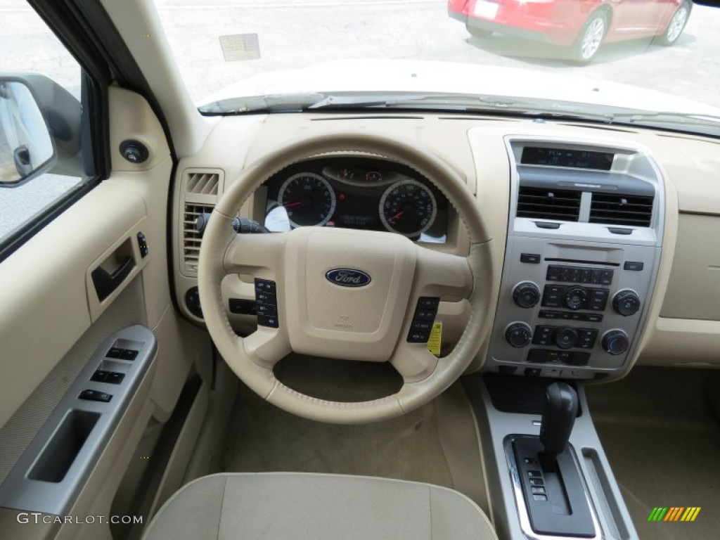 2010 Ford Escape XLT V6 Camel Steering Wheel Photo #81194697