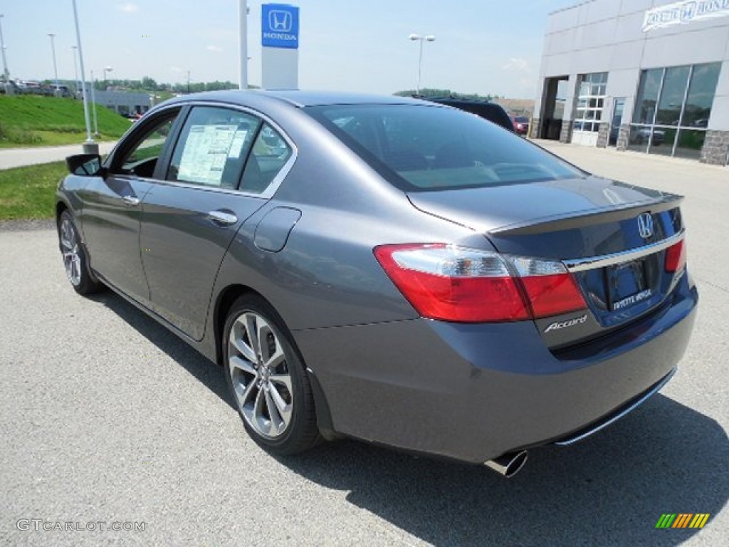 2013 Accord Sport Sedan - Modern Steel Metallic / Black photo #18