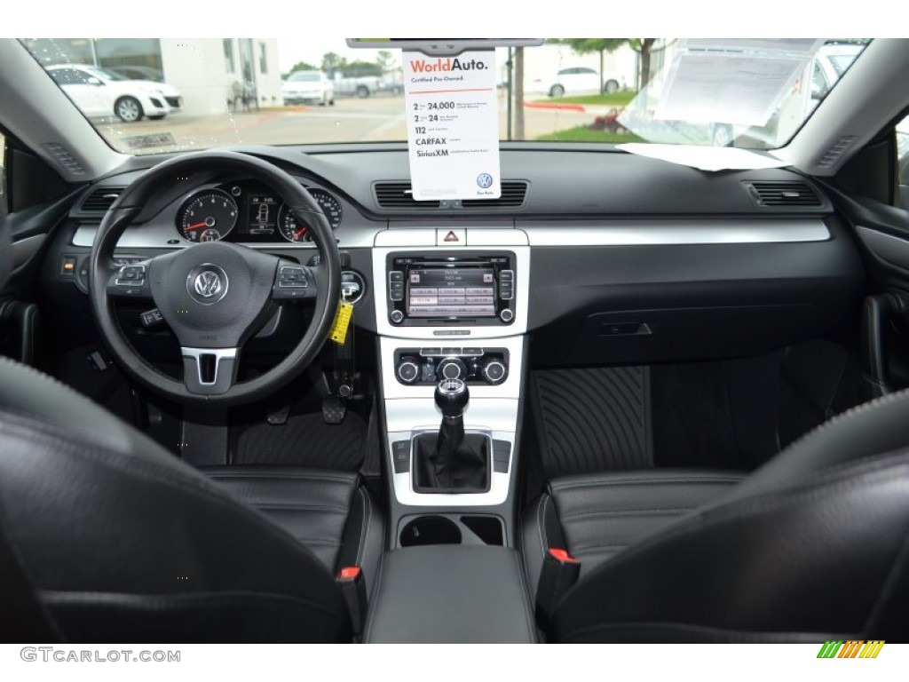 2010 Volkswagen CC Sport Black Dashboard Photo #81196206