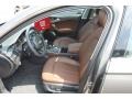 2013 Audi A6 Nougat Brown Interior Front Seat Photo