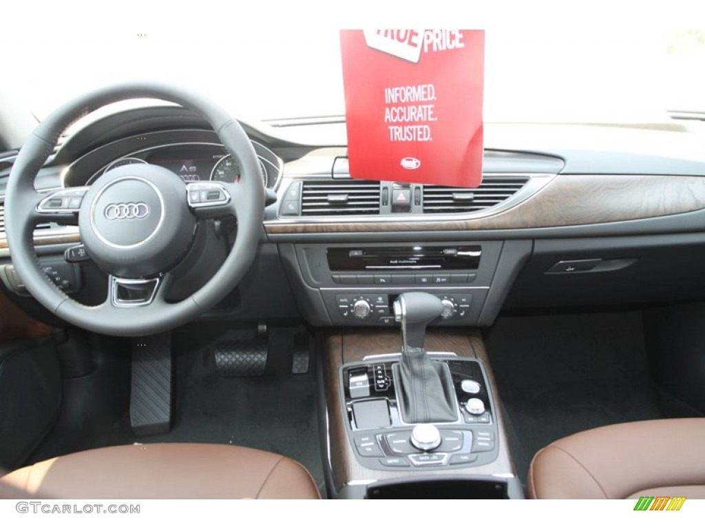 2013 Audi A6 2.0T Sedan Nougat Brown Dashboard Photo #81196498