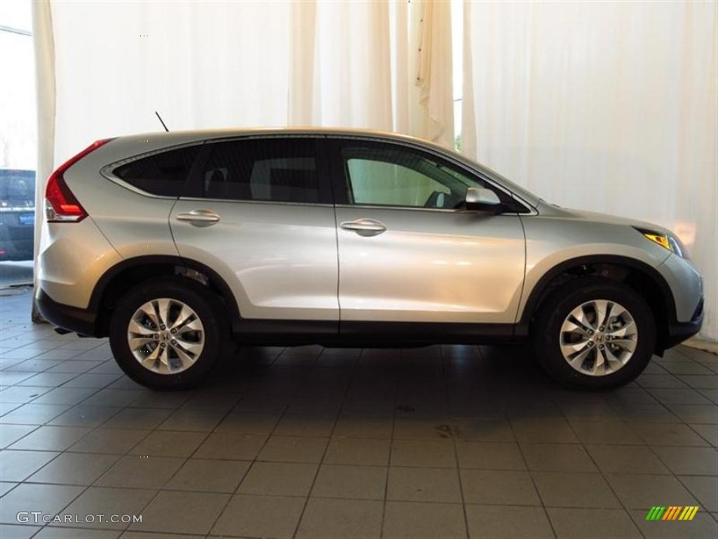 2013 CR-V EX AWD - Alabaster Silver Metallic / Gray photo #2