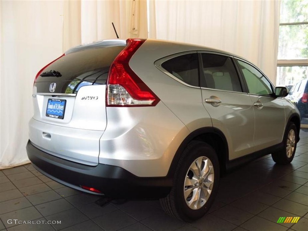 2013 CR-V EX AWD - Alabaster Silver Metallic / Gray photo #3
