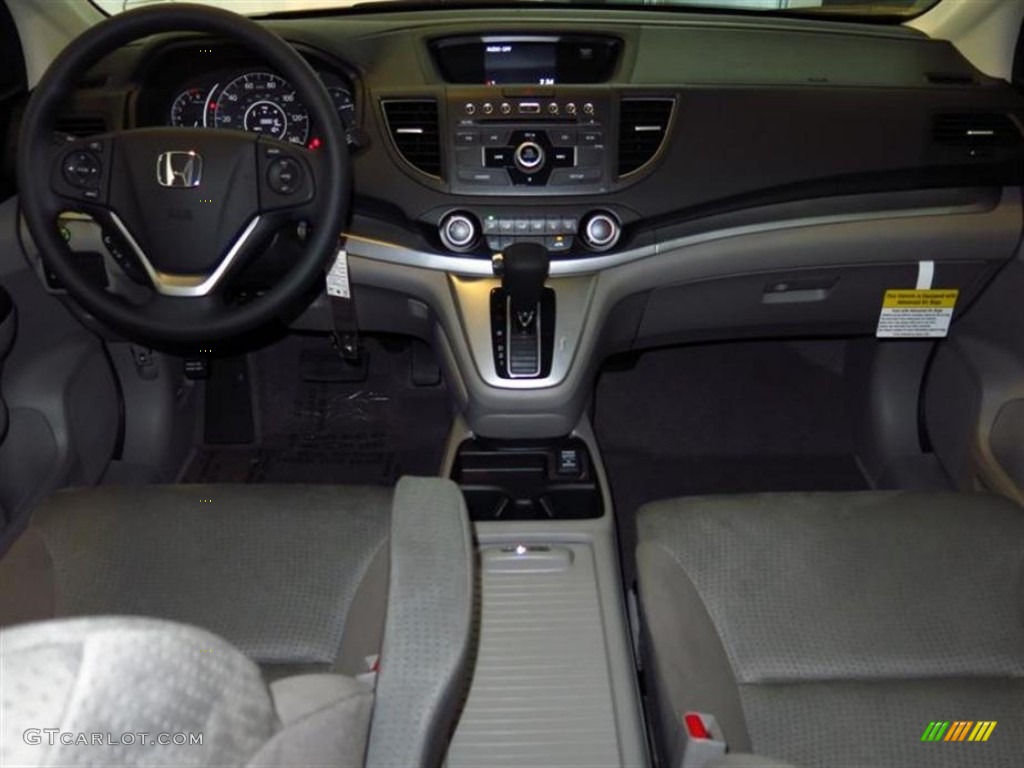 2013 CR-V EX AWD - Alabaster Silver Metallic / Gray photo #4