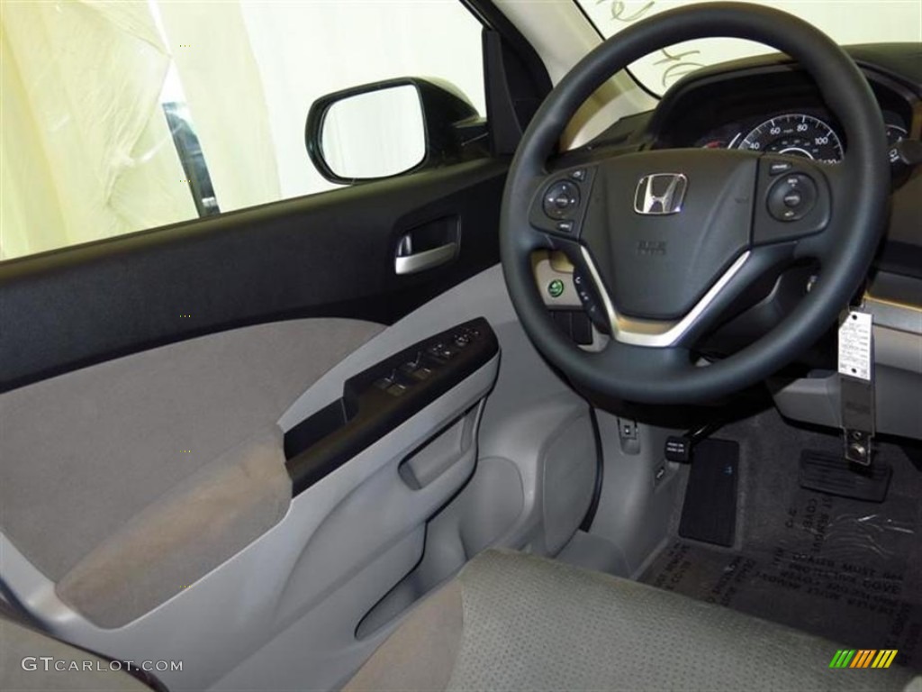 2013 CR-V EX AWD - Alabaster Silver Metallic / Gray photo #5