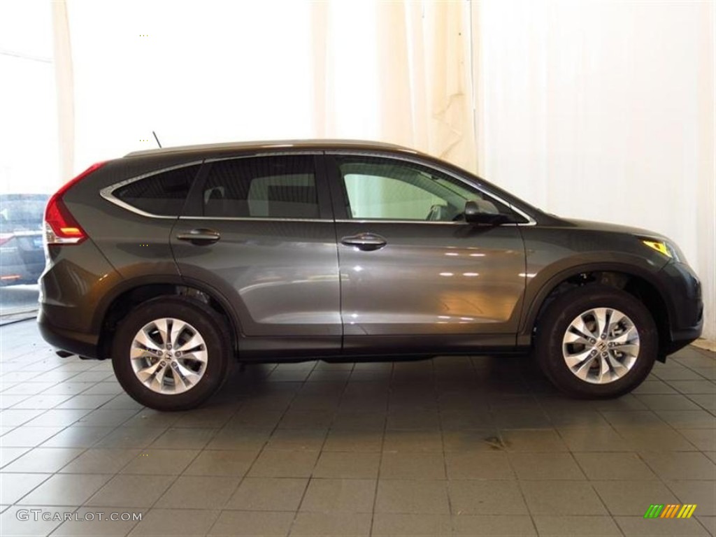2013 CR-V EX-L AWD - Polished Metal Metallic / Gray photo #2