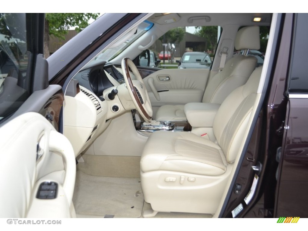 Wheat Interior 2011 Infiniti QX 56 4WD Photo #81197577