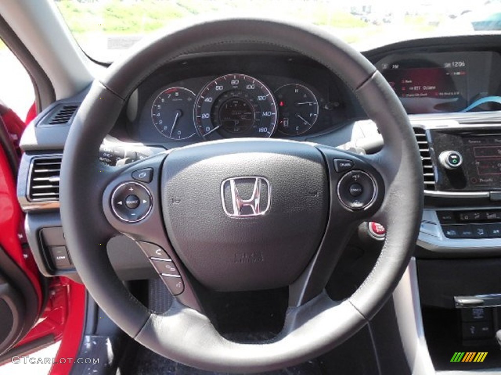 2013 Accord EX-L Coupe - San Marino Red / Black photo #11