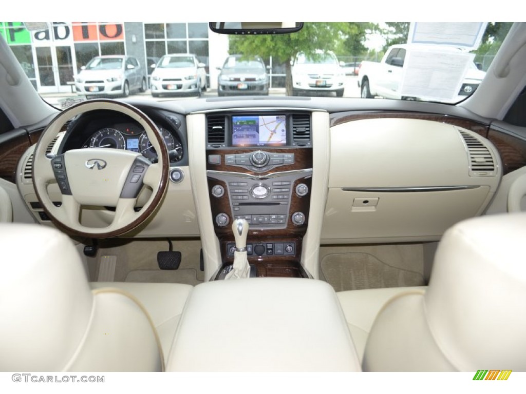 2011 Infiniti QX 56 4WD Wheat Dashboard Photo #81197693