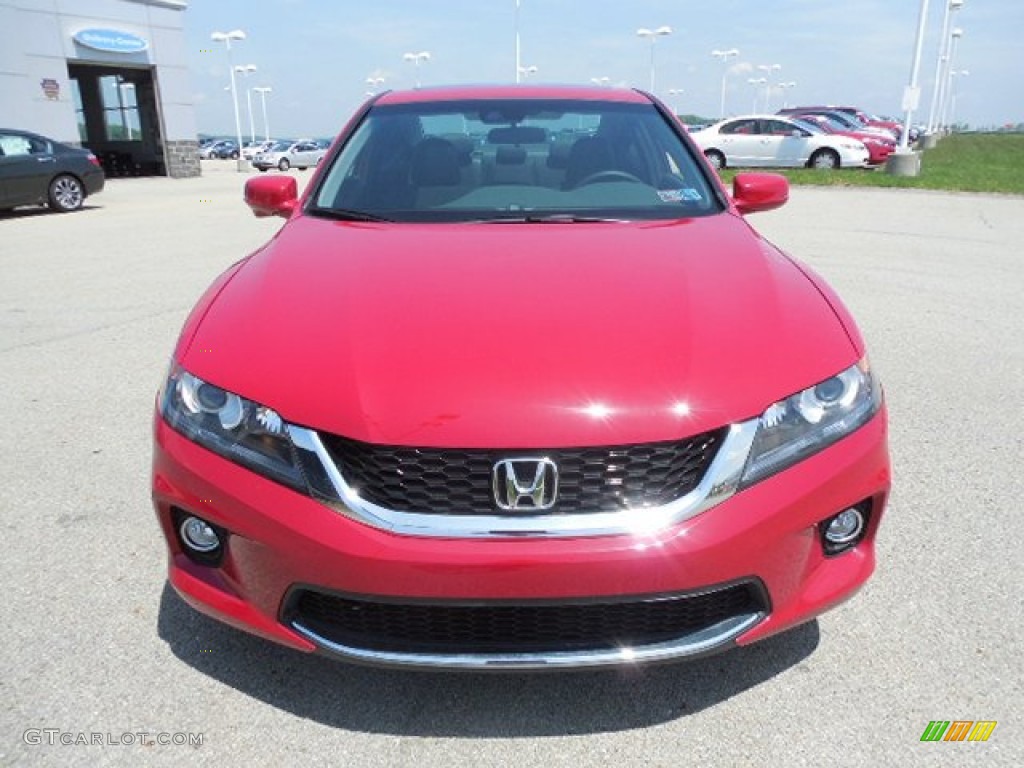 2013 Accord EX-L Coupe - San Marino Red / Black photo #19