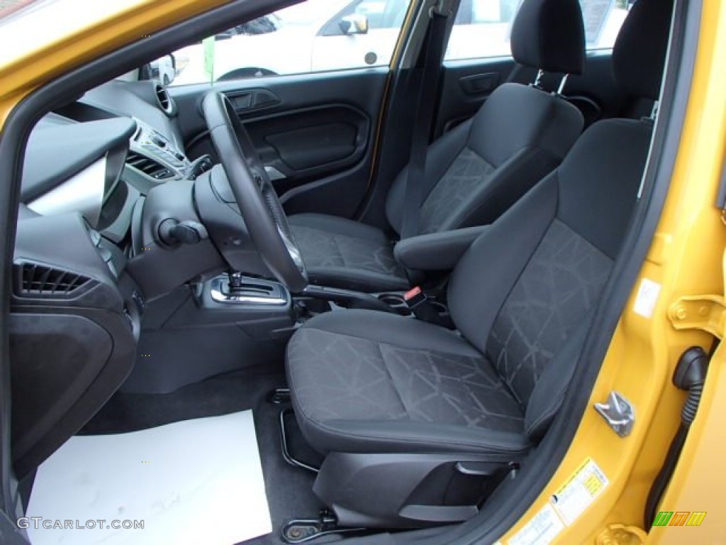 Charcoal Black Interior 2012 Ford Fiesta SEL Sedan Photo #81198620