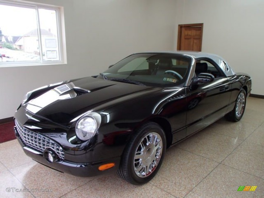Evening Black 2002 Ford Thunderbird Neiman Marcus Edition Exterior Photo #81199092
