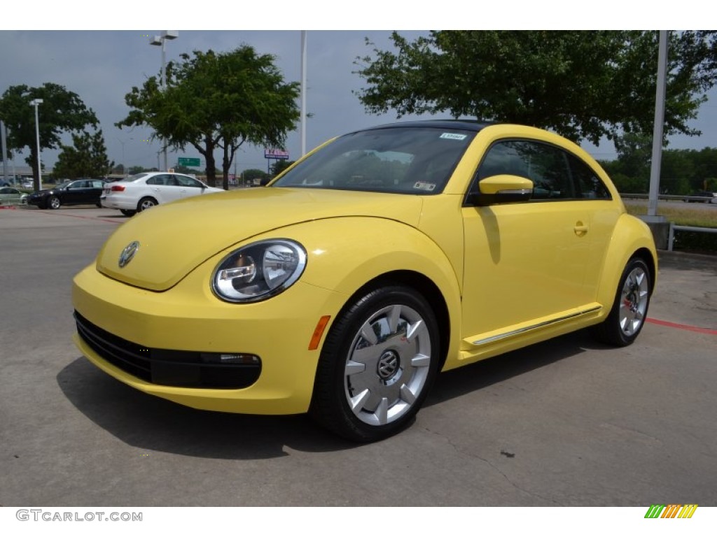 Yellow Rush 2013 Volkswagen Beetle 2.5L Exterior Photo #81199101