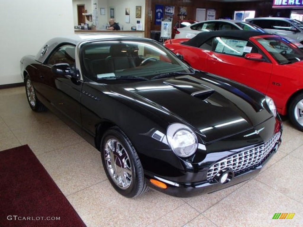 Evening Black 2002 Ford Thunderbird Neiman Marcus Edition Exterior Photo #81199141
