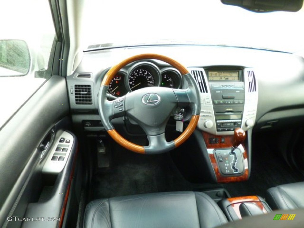 2004 Lexus RX 330 AWD Black Dashboard Photo #81199239