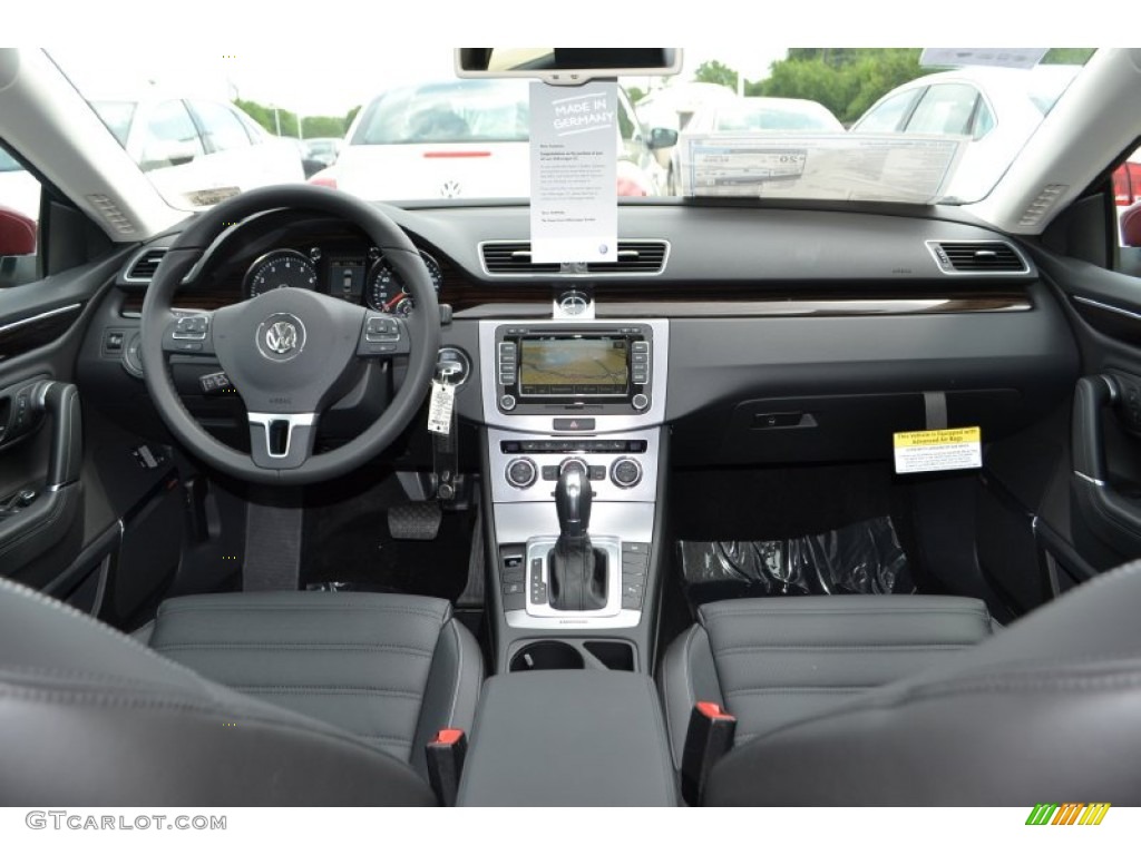 2013 Volkswagen CC VR6 4Motion Executive Black Dashboard Photo #81199327