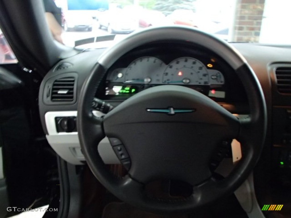 2002 Ford Thunderbird Neiman Marcus Edition Nieman Marcus Silver/Grey Steering Wheel Photo #81199348