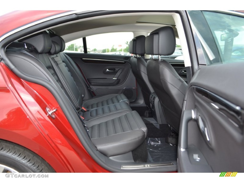Black Interior 2013 Volkswagen CC VR6 4Motion Executive Photo #81199894