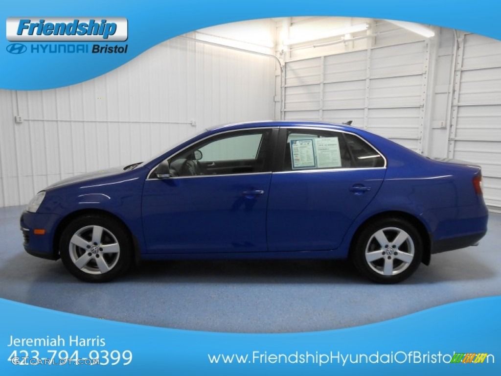 2008 Jetta SE Sedan - Laser Blue Metallic / Anthracite Black photo #1