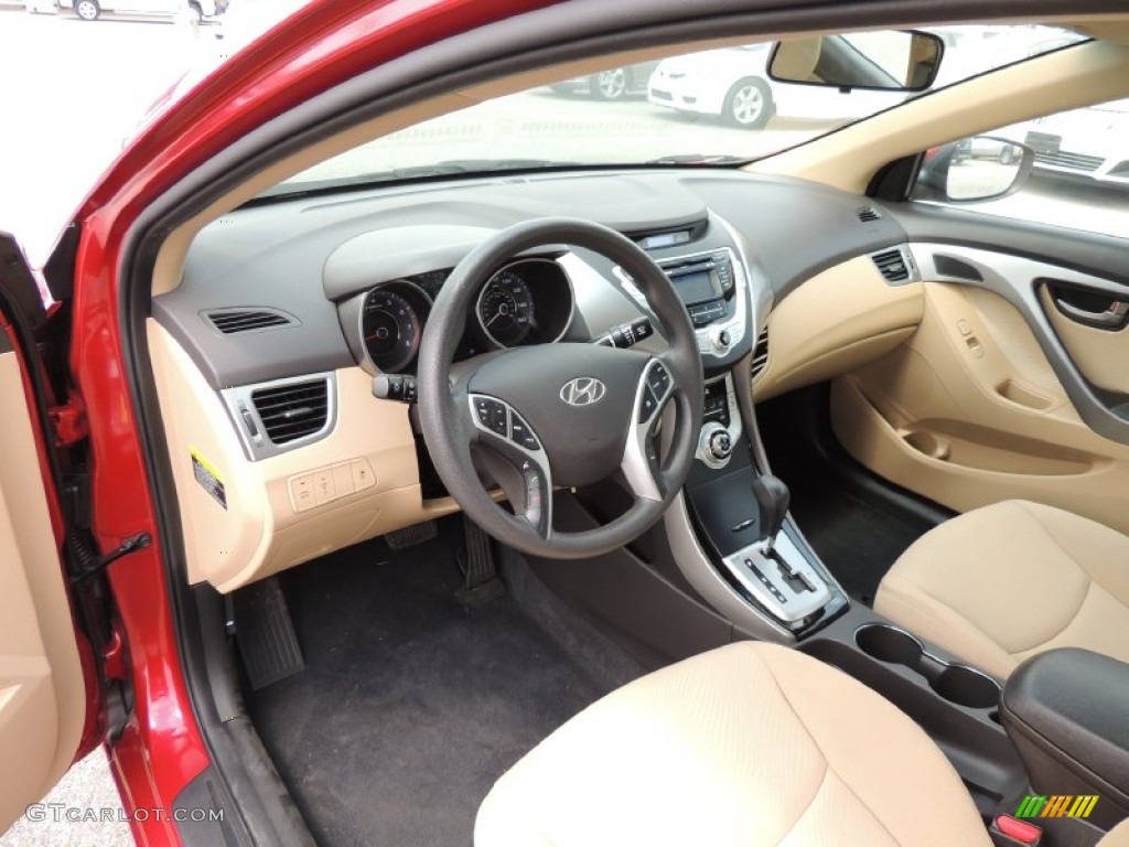 2012 Hyundai Elantra GLS Interior Color Photos