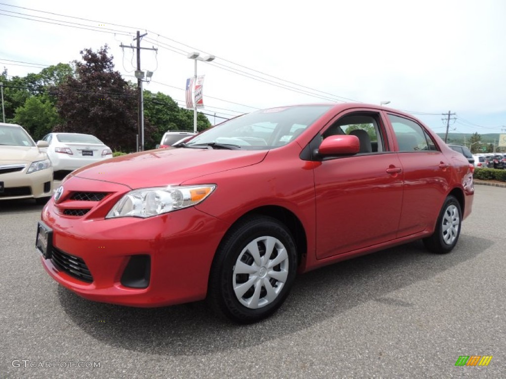 Barcelona Red Metallic 2013 Toyota Corolla L Exterior Photo #81202041