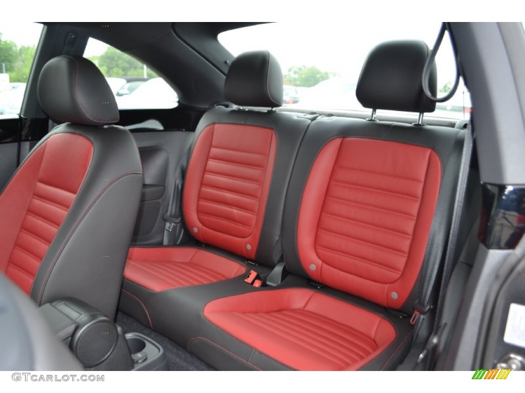 Black/Red Interior 2013 Volkswagen Beetle Turbo Photo #81202337