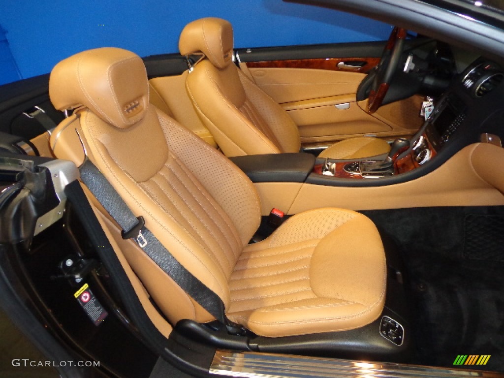 Natural Beige Interior 2011 Mercedes-Benz SL 550 Roadster Photo #81202545