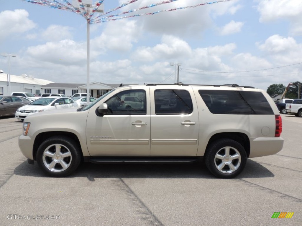 2010 Suburban LT - Gold Mist Metallic / Light Cashmere/Dark Cashmere photo #5