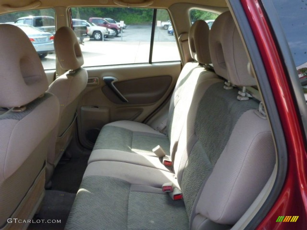 2001 RAV4 4WD - Impulse Red / Oak photo #5