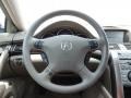 2009 Acura RL Taupe Interior Steering Wheel Photo