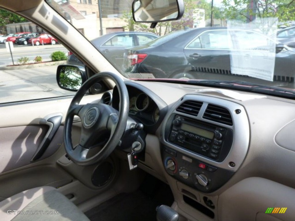 2001 RAV4 4WD - Impulse Red / Oak photo #7