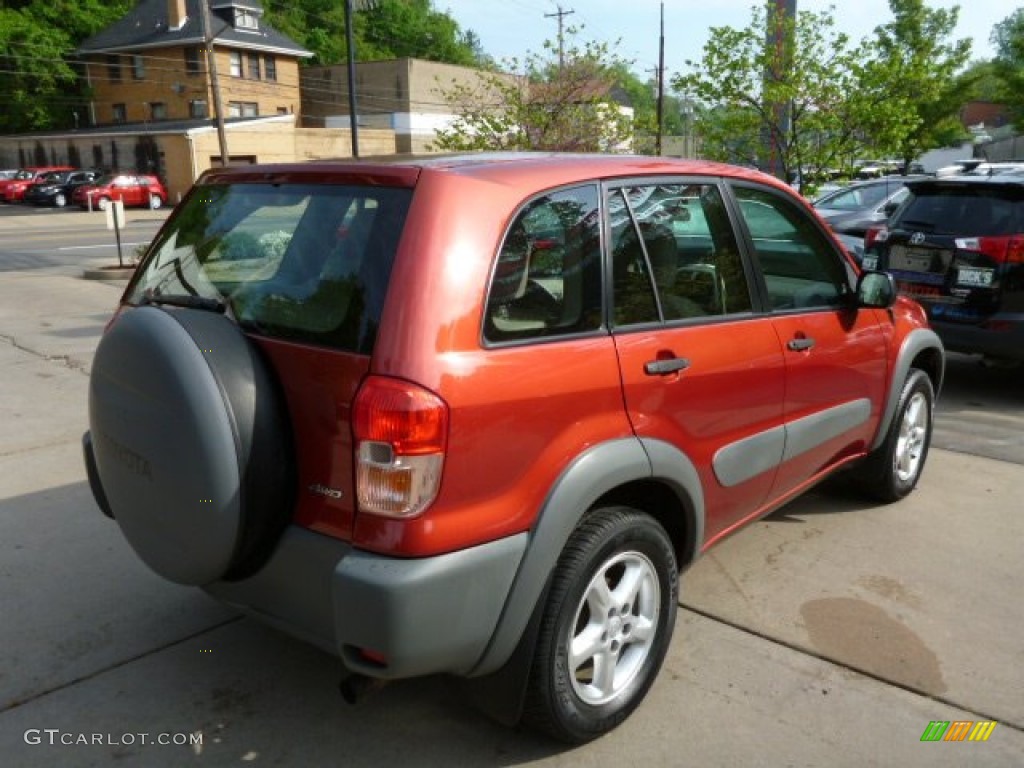 2001 RAV4 4WD - Impulse Red / Oak photo #12