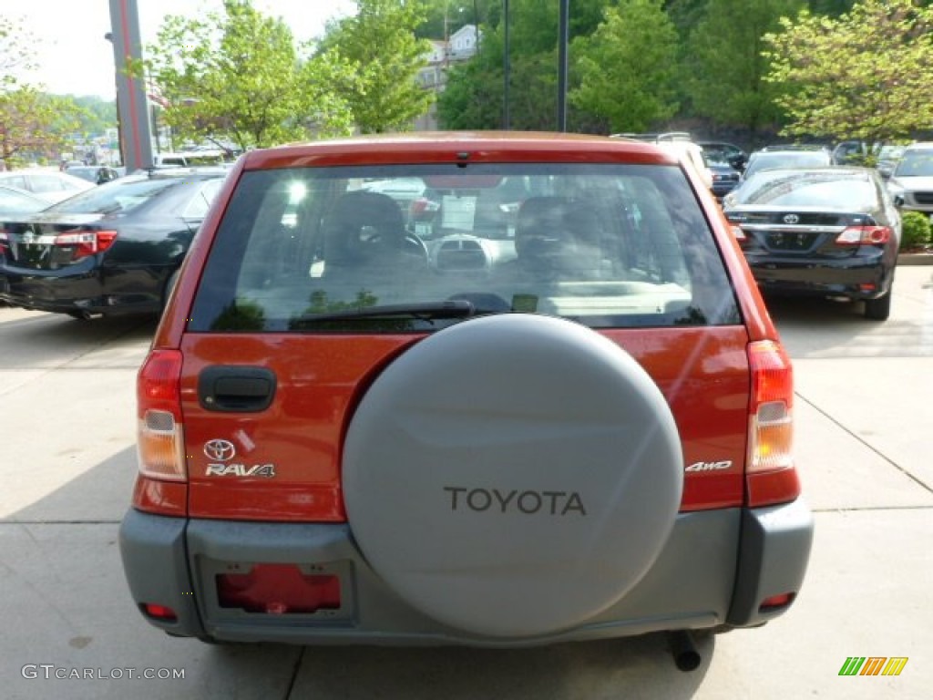 2001 RAV4 4WD - Impulse Red / Oak photo #13