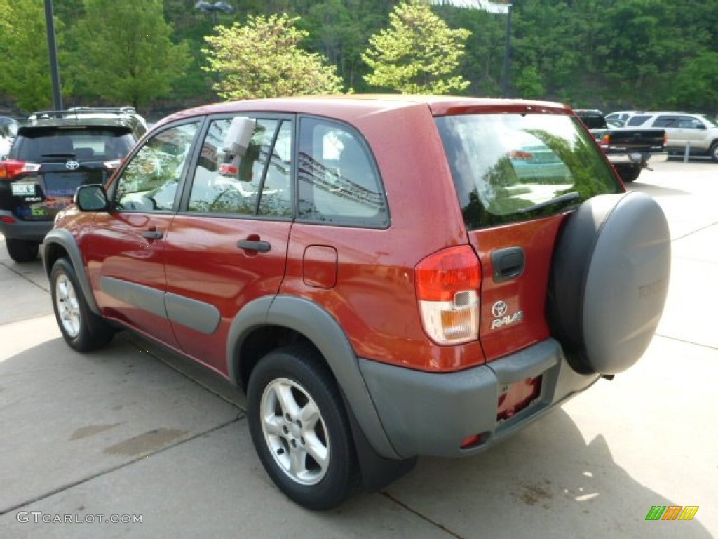 2001 RAV4 4WD - Impulse Red / Oak photo #14