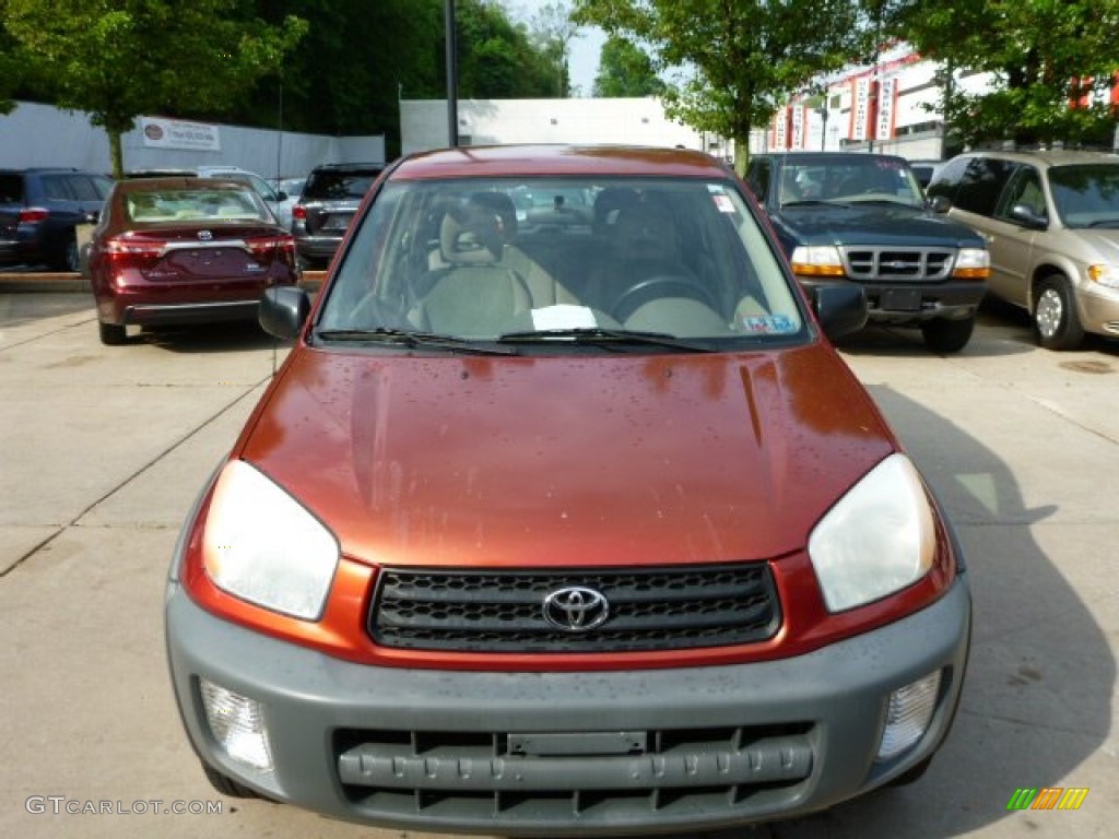 2001 RAV4 4WD - Impulse Red / Oak photo #15