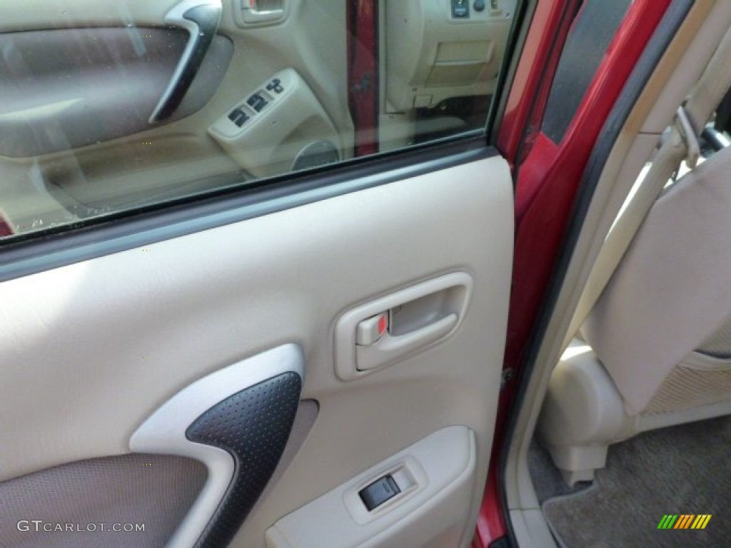 2001 RAV4 4WD - Impulse Red / Oak photo #16