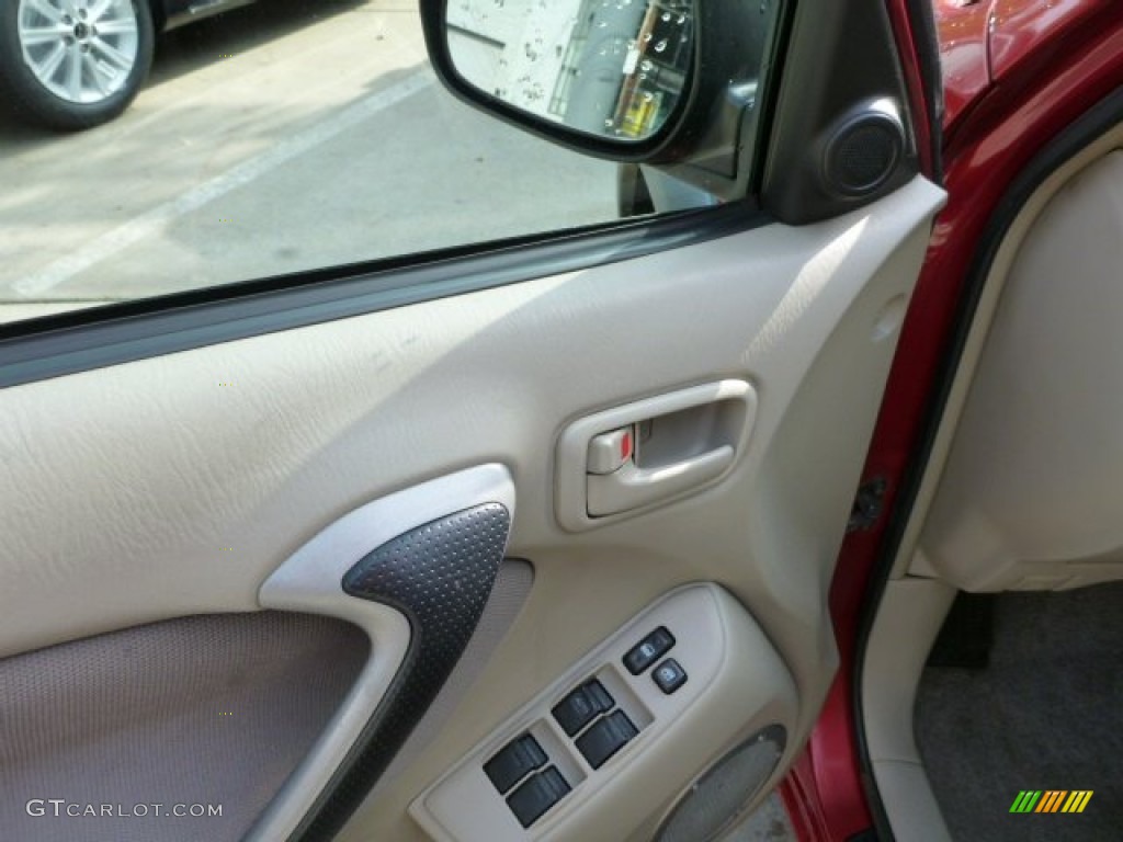 2001 RAV4 4WD - Impulse Red / Oak photo #17