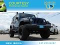 2009 Deep Water Blue Pearl Jeep Wrangler Unlimited X  photo #1