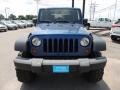 2009 Deep Water Blue Pearl Jeep Wrangler Unlimited X  photo #2