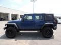 2009 Deep Water Blue Pearl Jeep Wrangler Unlimited X  photo #5