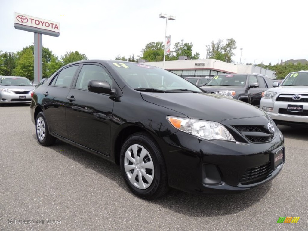 2013 Corolla L - Black Sand Pearl / Ash photo #1