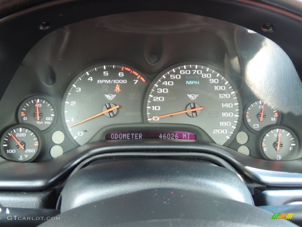 2001 Chevrolet Corvette Coupe Gauges Photo #81207438