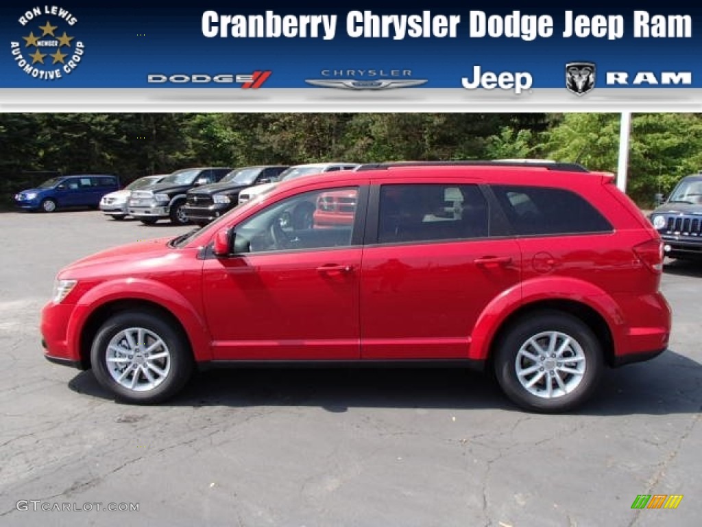 Bright Red Dodge Journey